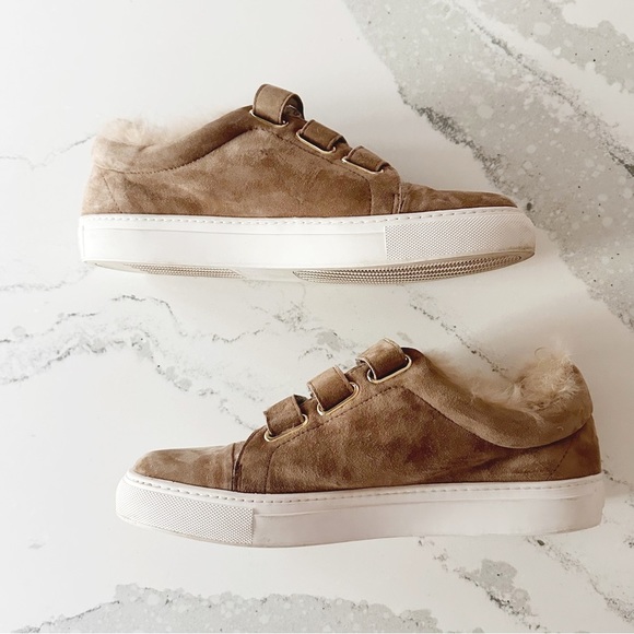 Rachel Zoe Boe Suede/ Fur Sneakers - Picture 4 of 12